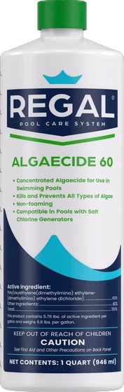 Regal Algaecide 60, 1 quart bottle